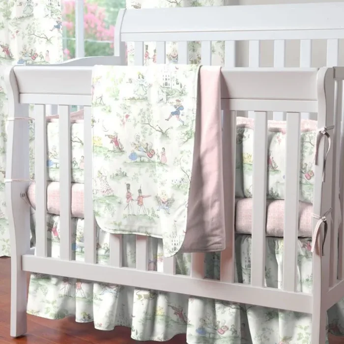 Liz and Roo Nursery Rhyme Toile 17 ” Drop