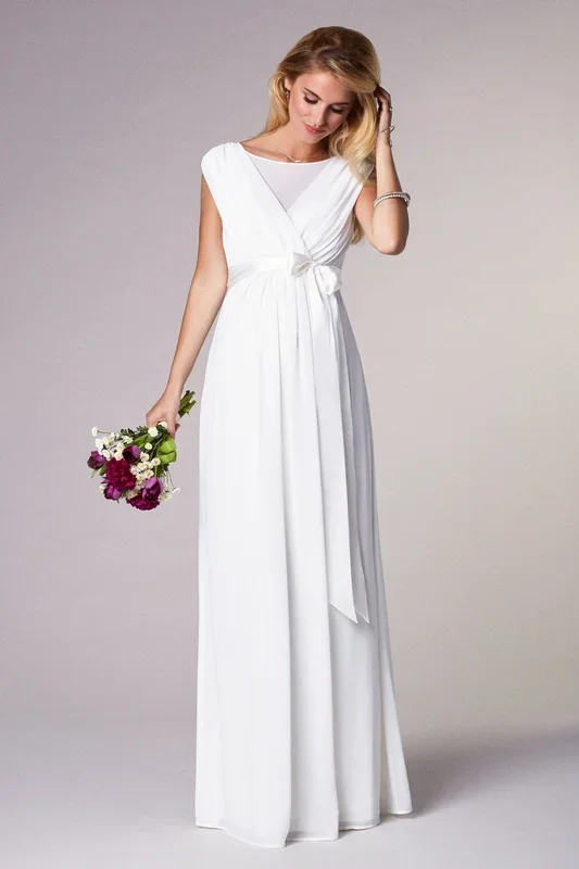 long maternity wedding dress