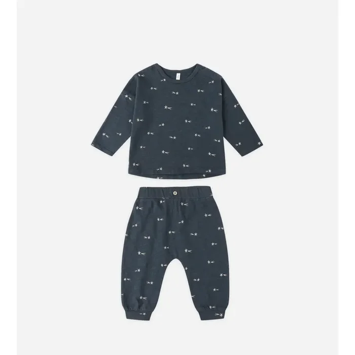 LONG SLEEVE TEE + PANT SET || STAR