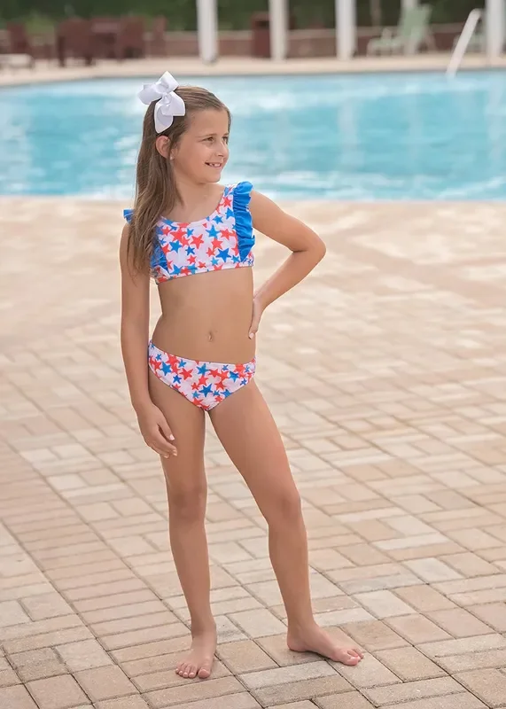 Loren Two Piece Swimsuit | Patriotic Stars