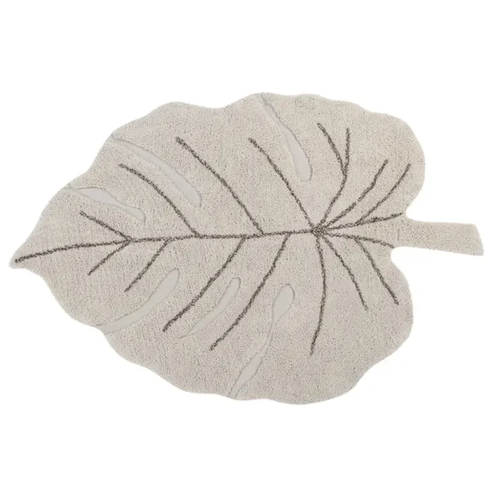 Lorena Canals Washable Rug Monstera Natural