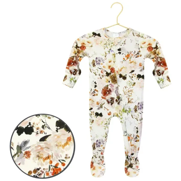 Lou Lou & Company Zippered Footie- Nellie