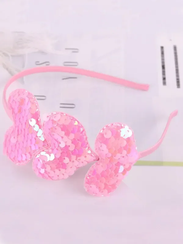 Love In Every Sparkle Sequin Hearts Headband
