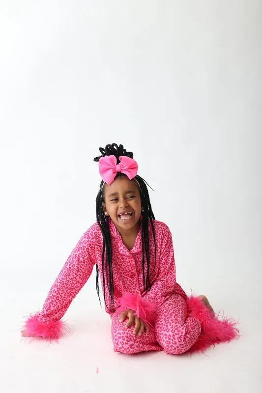 Love Leopard Girl’s Flare Feathered Dream Set