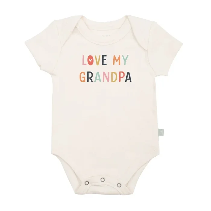 Love My Grandpa Organic Graphic Bodysuit