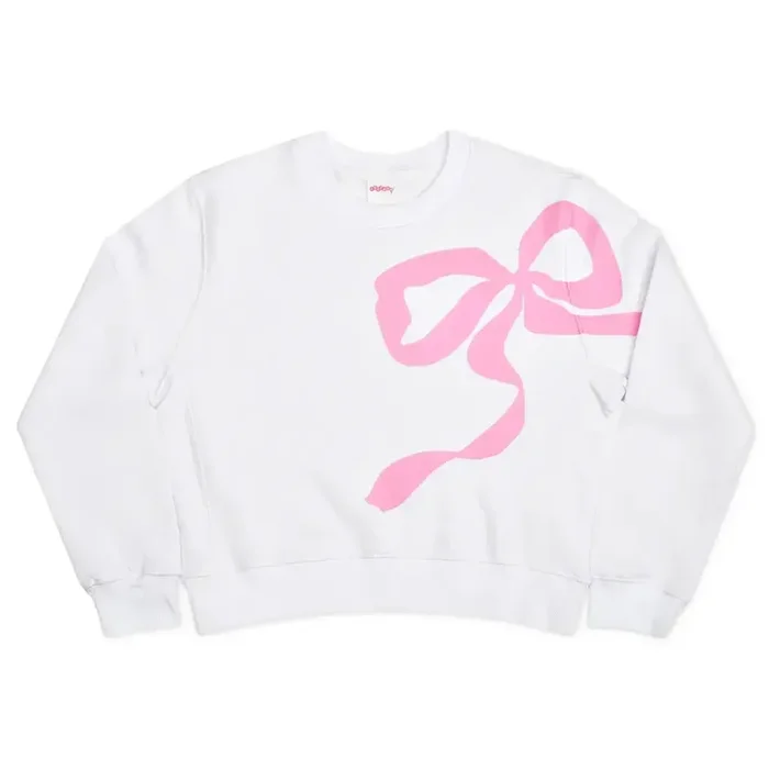 Lovely Bow Sweatshirt | White