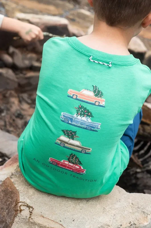 LS Cotton T-Shirt – Green Spruce