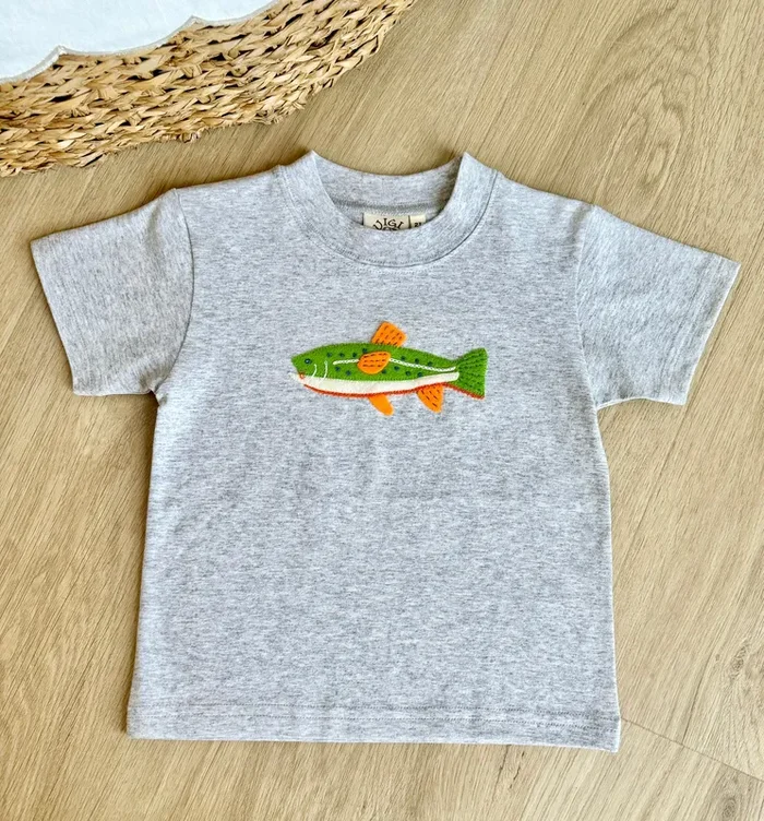 Luigi Kids Grey Trout Tee