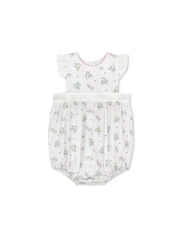Lullaby Set-Pinafore Bubble (Love You Bunches, Peony Pink)