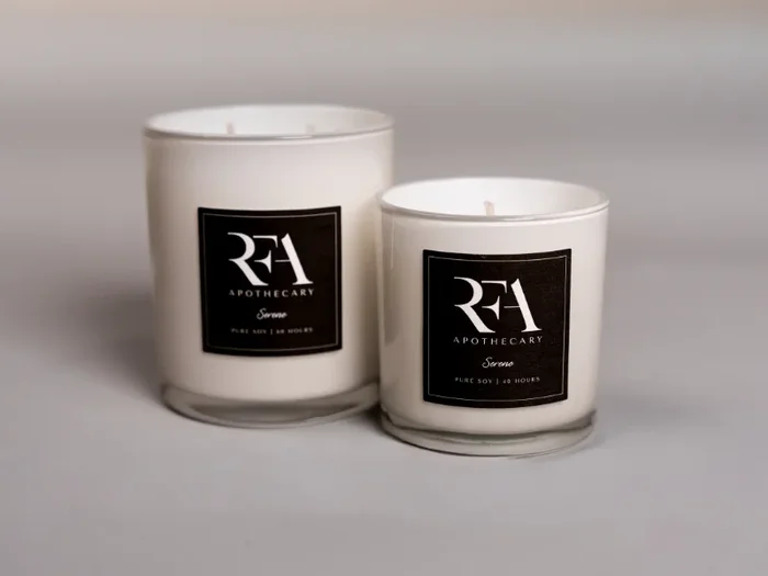 Luxury Pure Soy Wax Candle: Serene