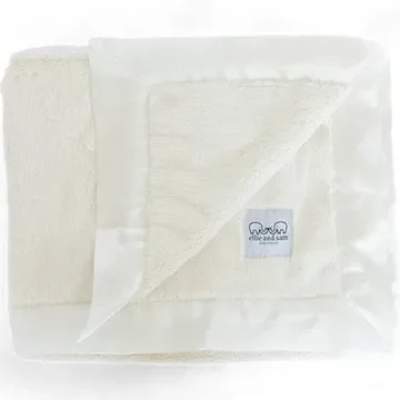 Luxury Satin Border Blanket – Ivory