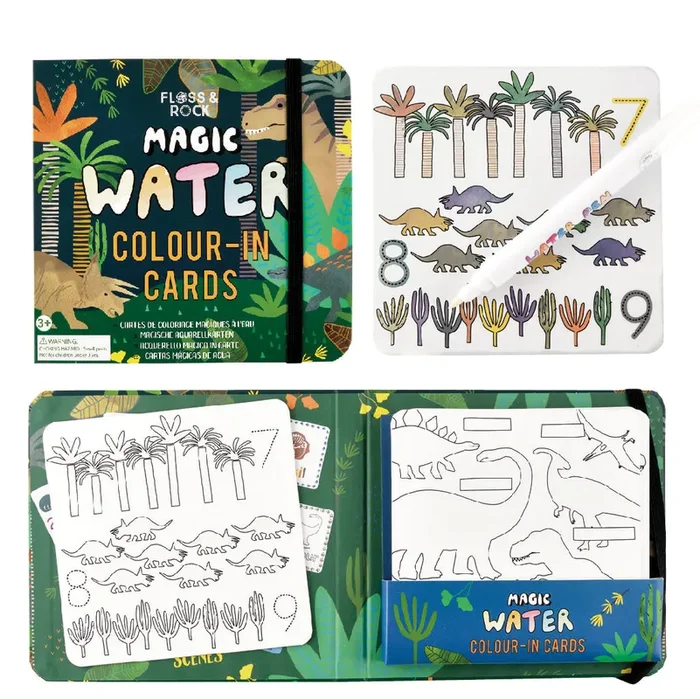 Magic Color Changing Water Cards – Dinosaur