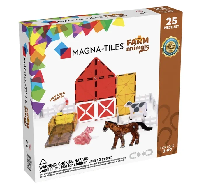 Magna-Tiles Farm Animals 25 Piece Set