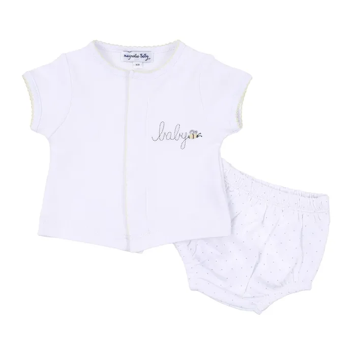 Magnolia Baby | Top + Diaper Cover | Baby Bee