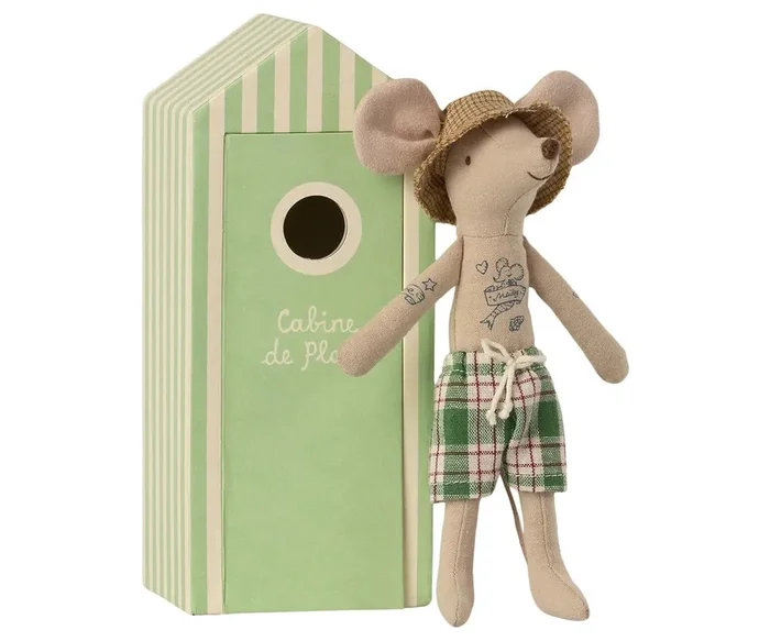 Maileg Beach Mice, Dad in Cabin de Plage