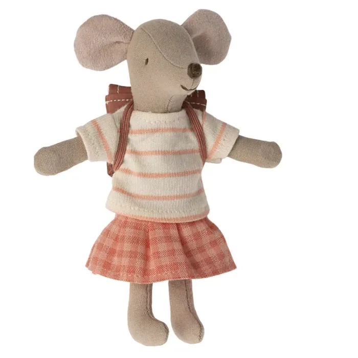 Maileg Tricycle Mouse Big Sister Coral