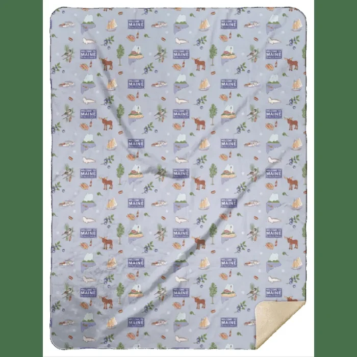 Maine Plush Throw Blanket 60×80