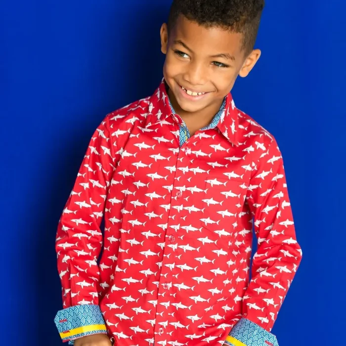 Mako Sharks In Red – Long Sleeve