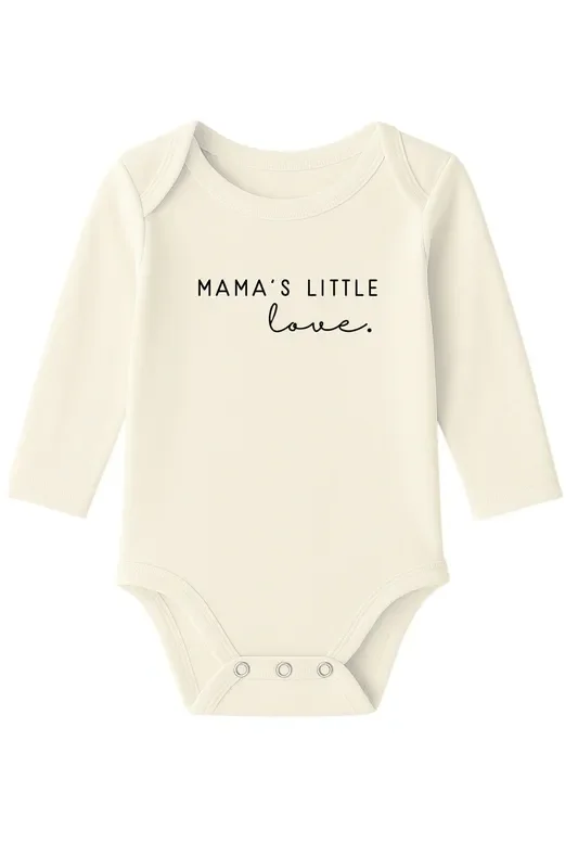 Mama’s Little Love Organic Cotton Baby Bodysuit Long Sleeve