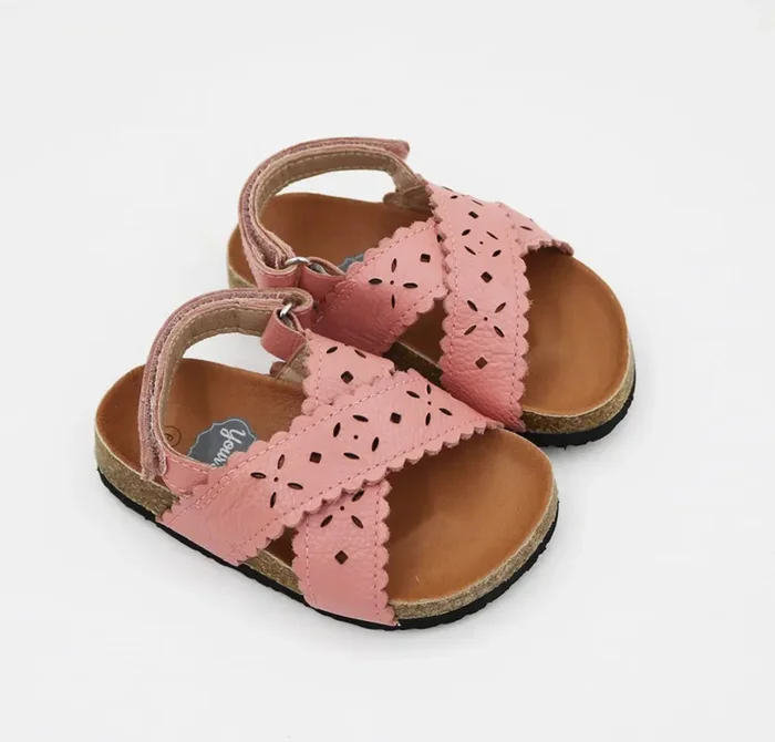 Manhattan Footbed Sandals – Light Pink