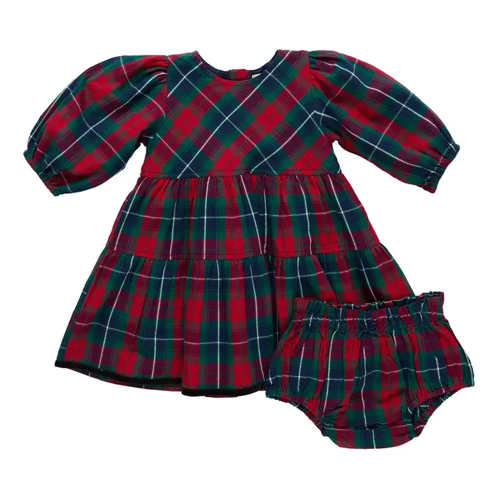 Maribelle Dress | Red Tartan