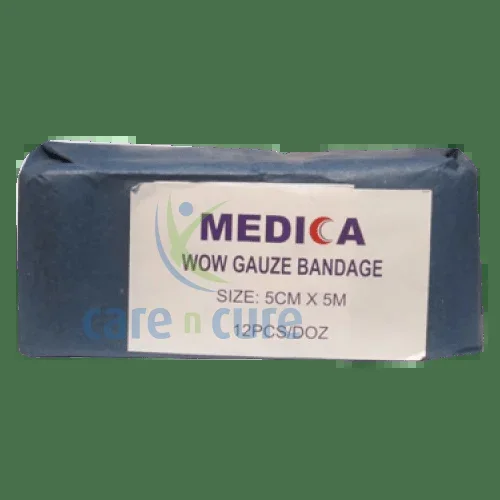Medica Gauze Bandage 5 cm X 5 12 Rolls