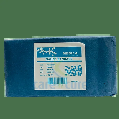 Medica Gauze Bandage 7.5 cm X 5cm 12 Rolls