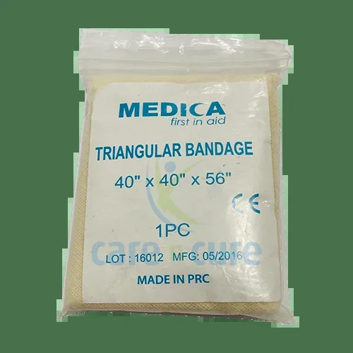 Medica Triangular Gauze Bandage With 2 Pins 40 X 40 X 56