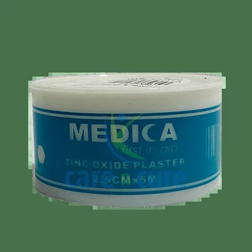 Medica Zinc Oxide Plaster 2.5 cm X 5 M With Cover