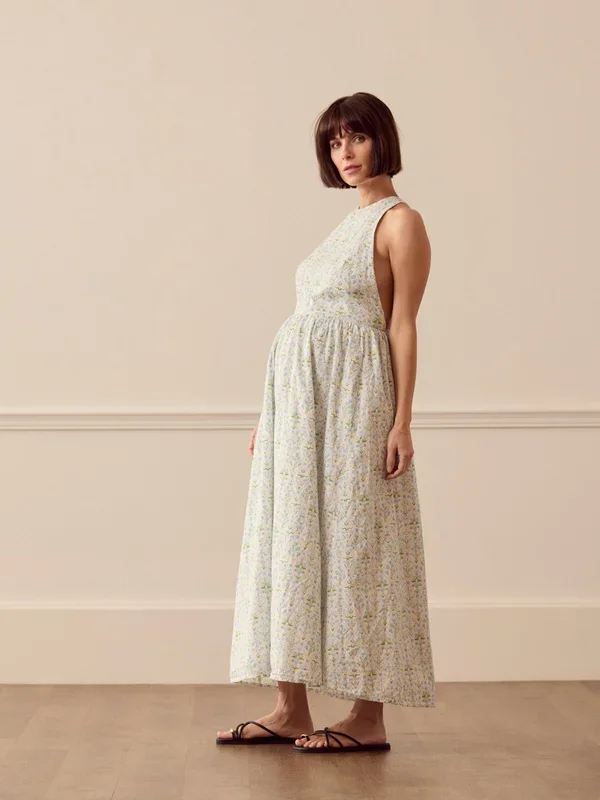 Meridian Dress in Blue Diamond