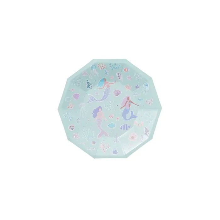 Mermaid Small Plates (10 Per Pack)