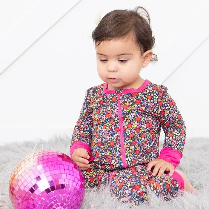 Midnight Petals Convertible Coverall