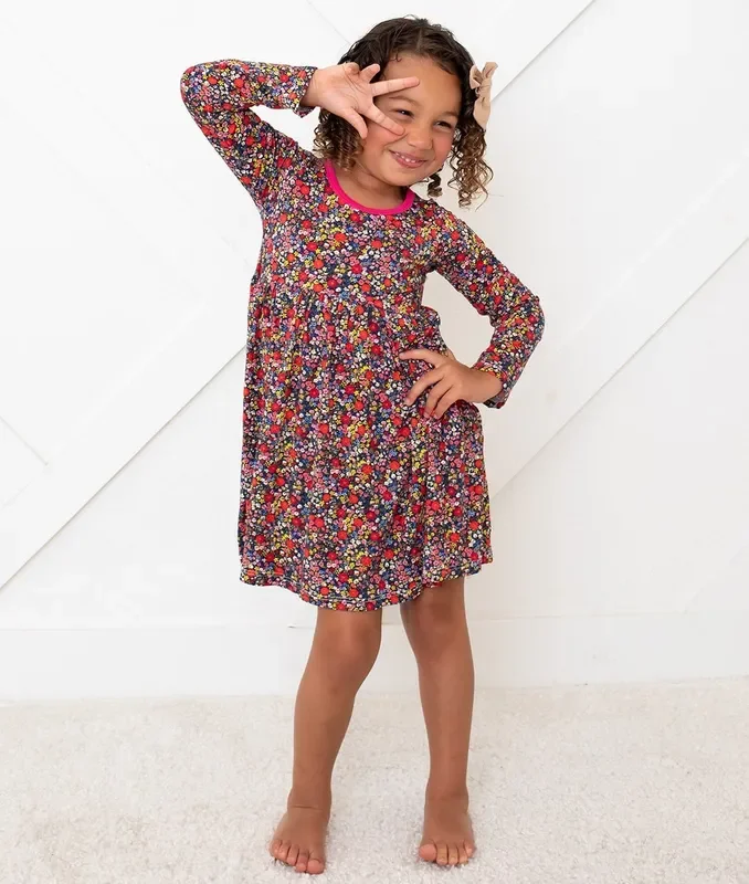Midnight Petals Dress