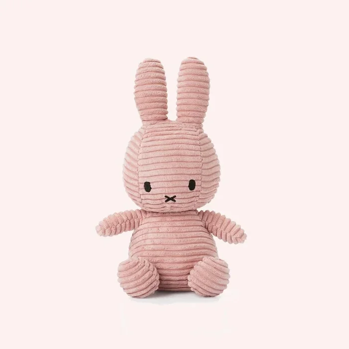Miffy Corduroy Plush – Pink (23 cm)