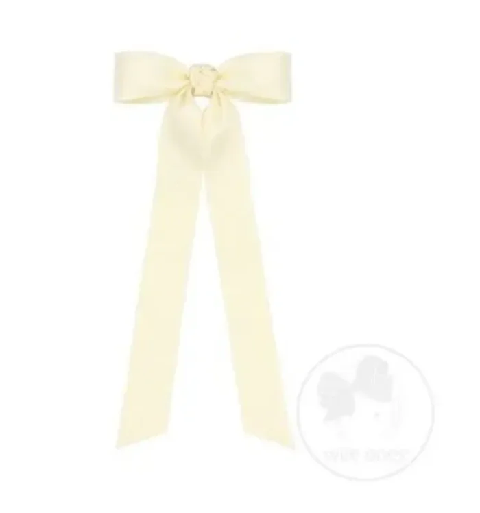 Mini Matte Satin Long Tail Bow