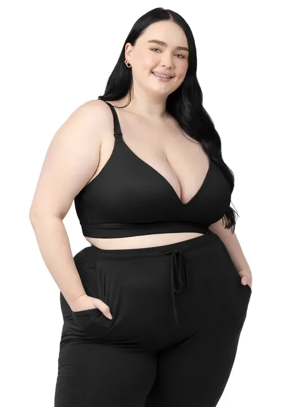 Minimalist Hands-free Pumping & Nursing Bra | Black