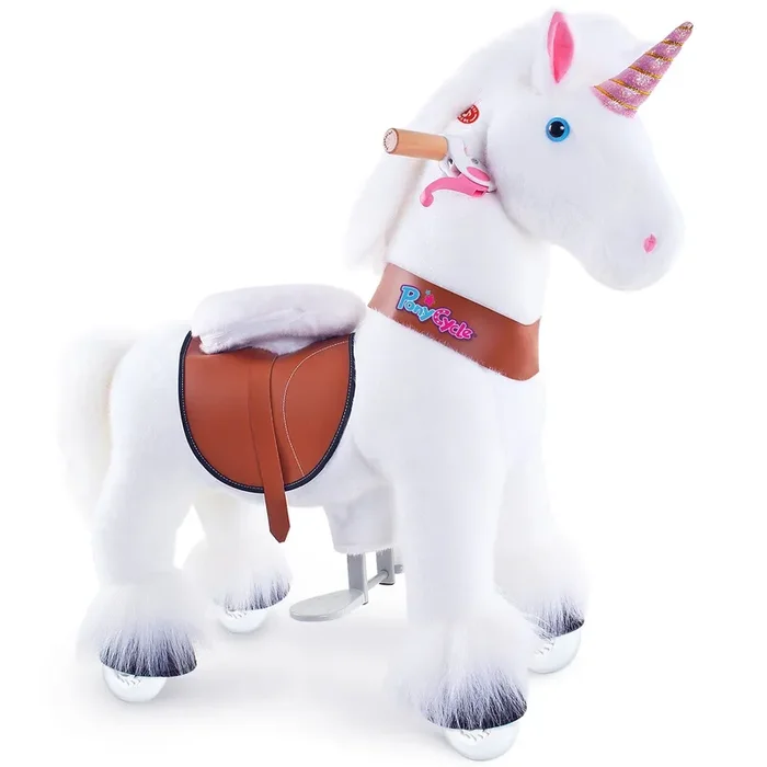 Model U Unicorn Ride-on Toy Age 3-5 White