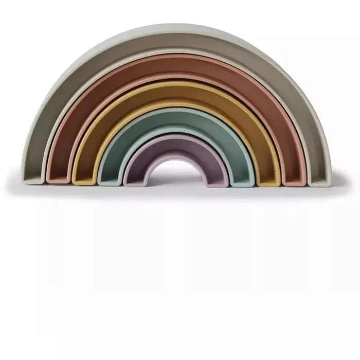Mushie Rainbow Stacking Toy
