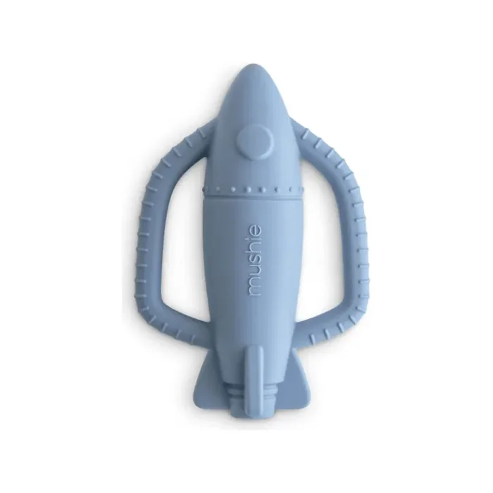 Mushie Rattle Teether- Rocket