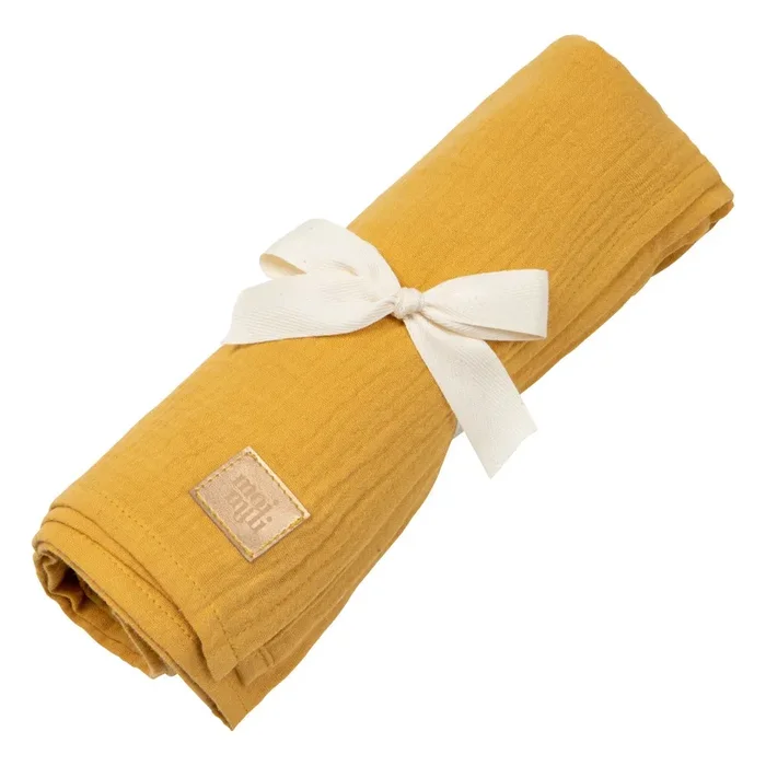 Muslin Ochre – Baby Swaddle Blanket