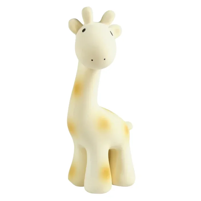 Natural Rubber Teether, Rattle and Bath Toy -Giraffe