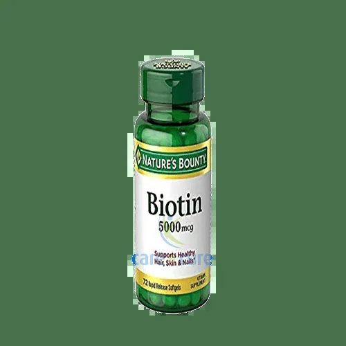 Nature’s Bounty Biotin 5000Mcg Softgels 72 Pieces