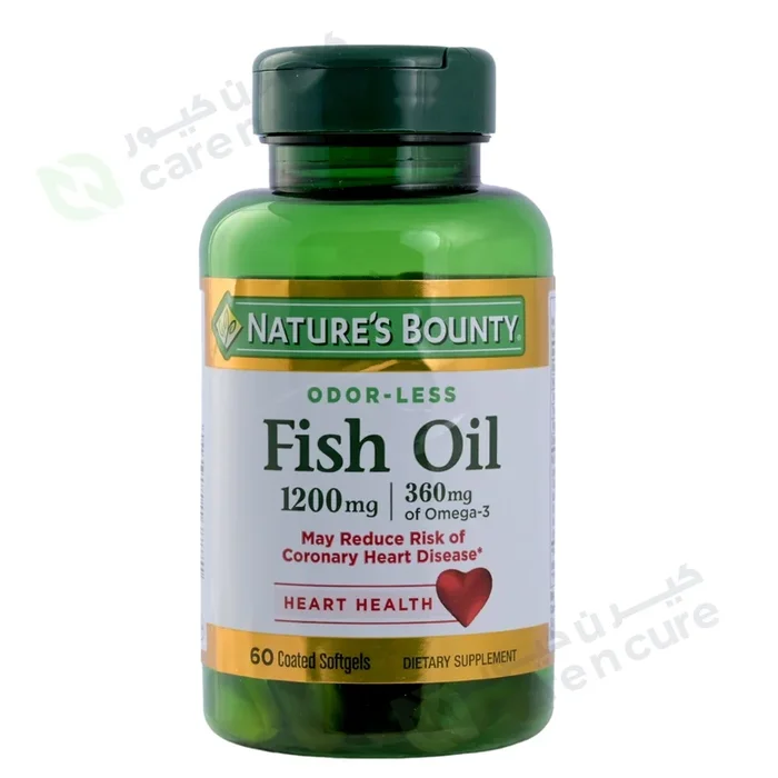 Nature’s Bounty Fish Oil 1200 mg-Omega 360 Mg Softgels 60 Pieces