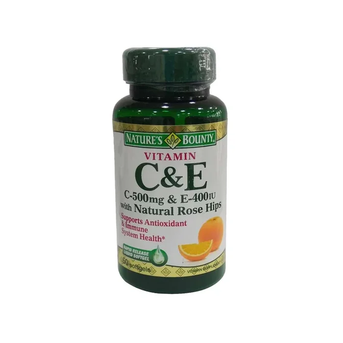 Nature’s Bounty Vitamin C&E 50 Softgels