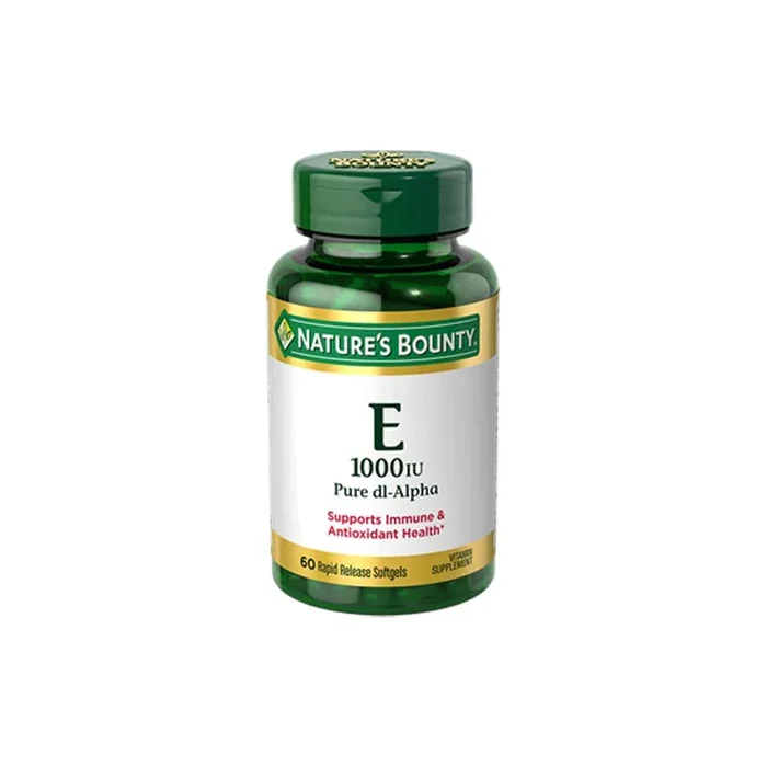 Nature’s Bounty Vitamin E 1000 Iu 60 Rapid Release Softgels
