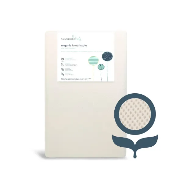 Naturepedic Breathable Organic Mini Crib Mattress