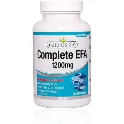 Natures Aid Complete Essential Fatty Acid (EFA) Omega 3-6-9 Soft Gels 90’s