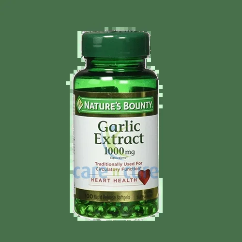 Natures Bounty Garlic Extract 1000Mg-100 Rapid Release Softgels