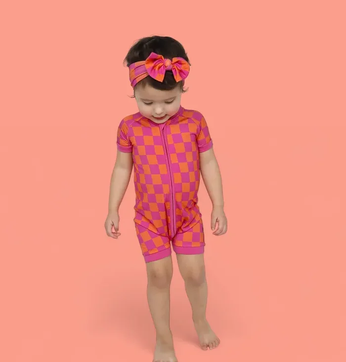 Neon Dreams Checkers Dream Shortie