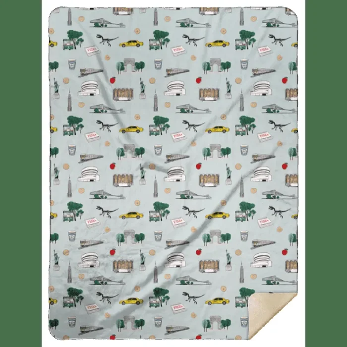 New York City Plush Throw Blankets 60×80